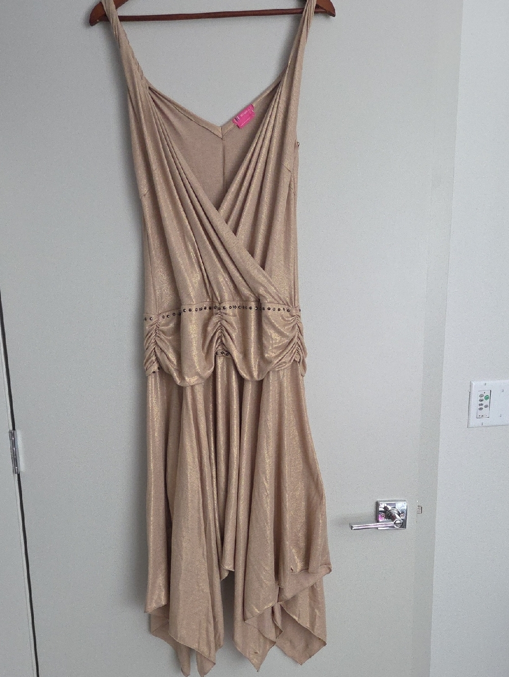 BCBGirls Gold Sparkly Dress